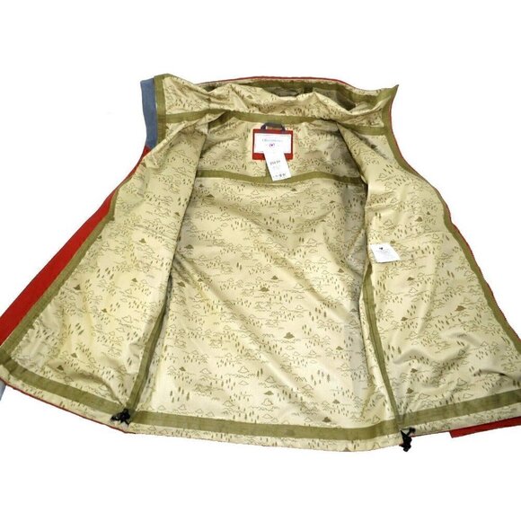 OBERMEYER No4 Shell Ski Jacket for men burnt orange color 100% nylon size S, NEW - Picture 3 of 5